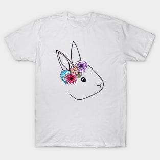 Flower Crown Bunny T-Shirt